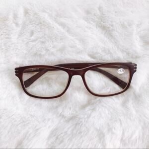 Claire Brown Rectangular Reading Glasses